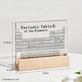 Illuminated Periodic Table with Real Elements